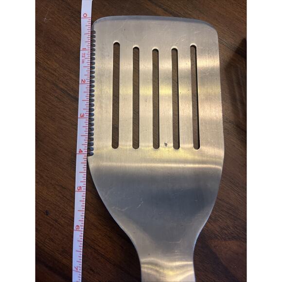 Heavy Duty BBQ Tool Set - Stainless Steel Spatula & Tongs for Grilling Outdoors - Picture 5 of 7